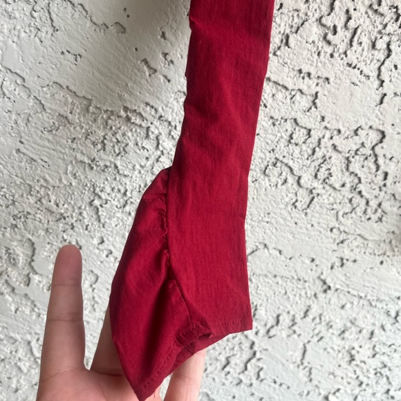 ZARA Cropped Blouse with Puff Sleeves Women’s XS NWT - Picture 6 of 10